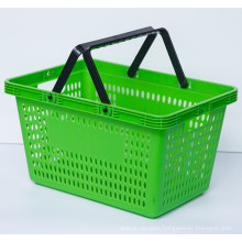 Supermarket Fruit Vegetable Handle Plastic Basket